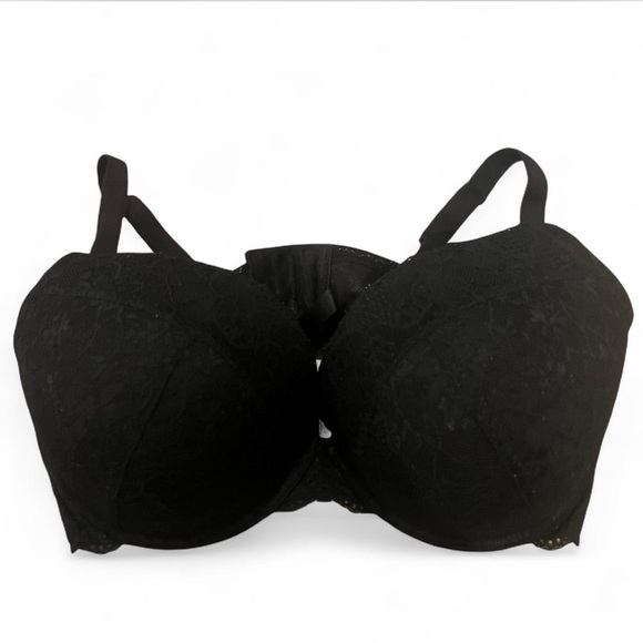 Torrid Black Lace Push Up Bra Size 42DDD - Picture 1 of 5